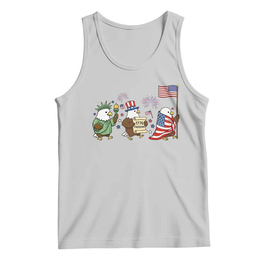 Adorable Patriotic Eagle 250 Years Of Freedom Tank Top USA Anniversary Gift TS12 Ash Print Your Wear