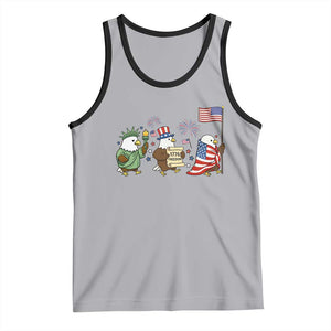 Adorable Patriotic Eagle 250 Years Of Freedom Tank Top USA Anniversary Gift TS12 Athletic Heather Black Print Your Wear