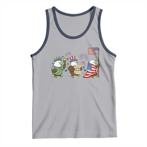 Adorable Patriotic Eagle 250 Years Of Freedom Tank Top USA Anniversary Gift TS12 Athletic Heather Navy Print Your Wear