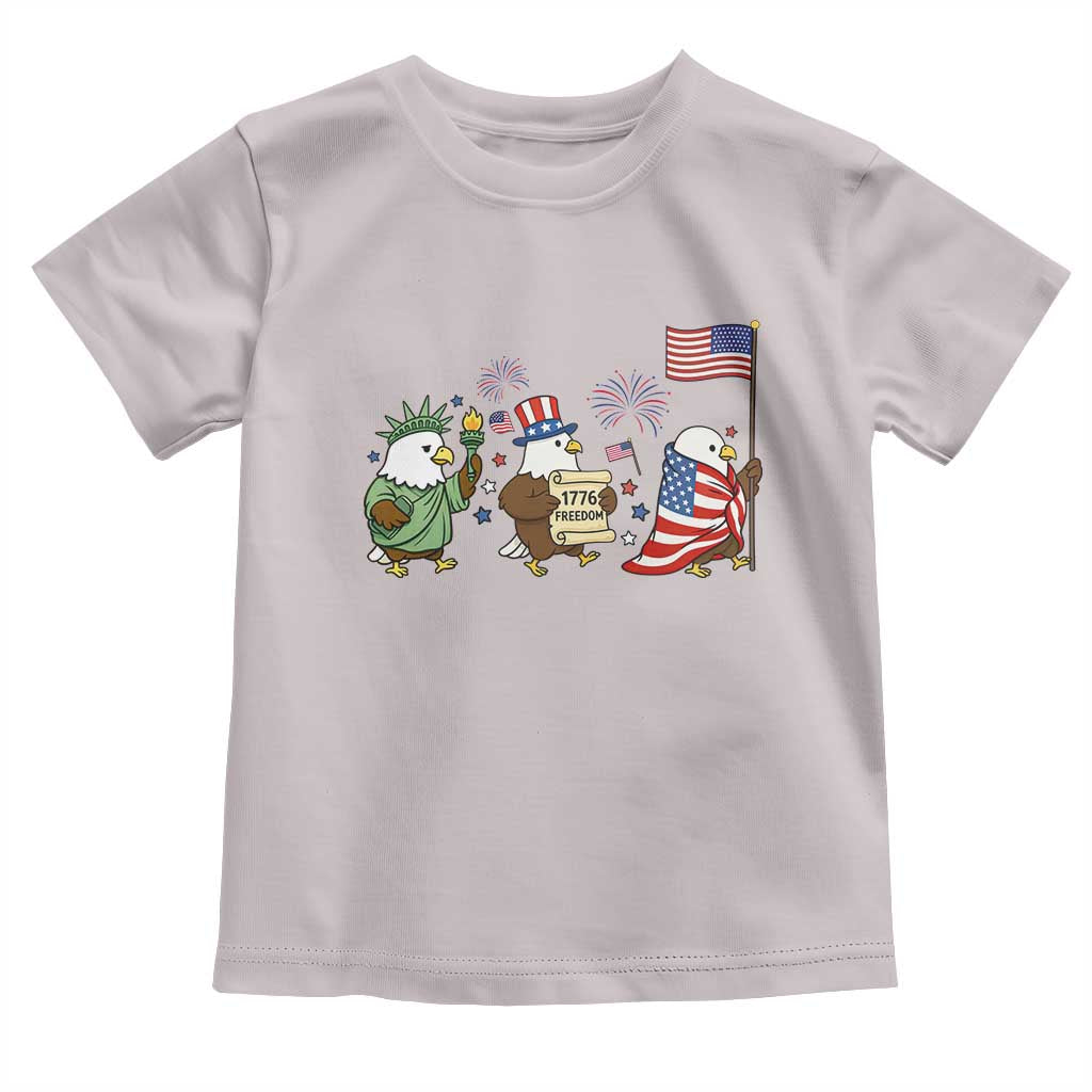 Adorable Patriotic Eagle 250 Years Of Freedom Toddler T Shirt USA Anniversary Gift TS12 Ice Gray Print Your Wear