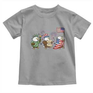 Adorable Patriotic Eagle 250 Years Of Freedom Toddler T Shirt USA Anniversary Gift TS12 Sport Gray Print Your Wear