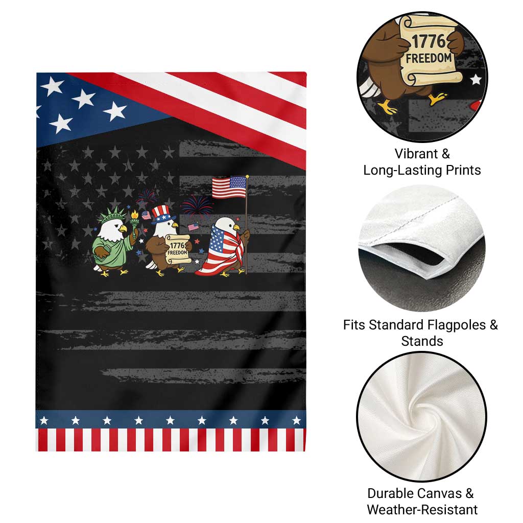 Adorable Patriotic Eagle 250 Years Of Freedom Garden Flag USA Anniversary Gift TS12 Print Your Wear