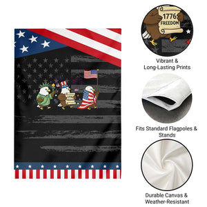 Adorable Patriotic Eagle 250 Years Of Freedom Garden Flag USA Anniversary Gift TS12 Print Your Wear