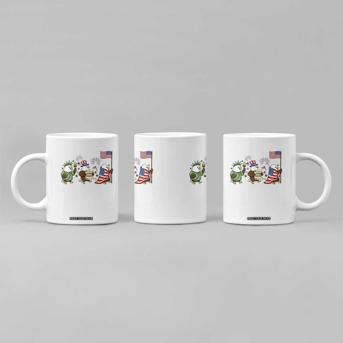 Adorable Patriotic Eagle 250 Years Of Freedom Coffee Mug USA Anniversary Gift TS12 Print Your Wear