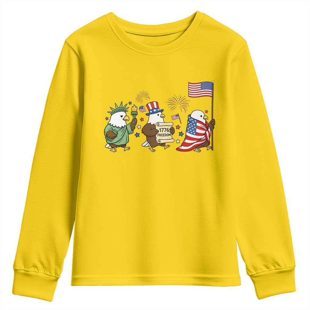 Adorable Patriotic Eagle 250 Years Of Freedom Youth Sweatshirt USA Anniversary Gift TS12 Daisy Print Your Wear