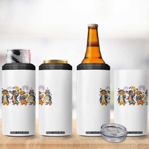 Patriotic Wiener Dog 250th Anniversary 4 in 1 Can Cooler Tumbler Dachshund Lover Gift TS12 Print Your Wear
