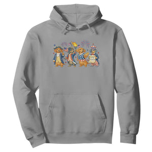 Patriotic Wiener Dog 250th Anniversary Hoodie Dachshund Lover Gift TS12 Sport Gray Print Your Wear