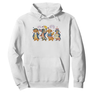 Patriotic Wiener Dog 250th Anniversary Hoodie Dachshund Lover Gift TS12 White Print Your Wear