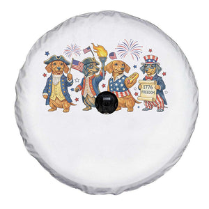 Patriotic Wiener Dog 250th Anniversary Spare Tire Cover Dachshund Lover Gift TS12 Print Your Wear