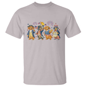 Patriotic Wiener Dog 250th Anniversary T Shirt Dachshund Lover Gift TS12 Ice Gray Print Your Wear