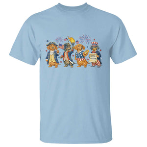 Patriotic Wiener Dog 250th Anniversary T Shirt Dachshund Lover Gift TS12 Light Blue Print Your Wear
