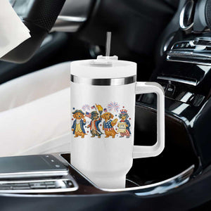 Patriotic Wiener Dog 250th Anniversary Tumbler With Handle Dachshund Lover Gift TS12 Print Your Wear