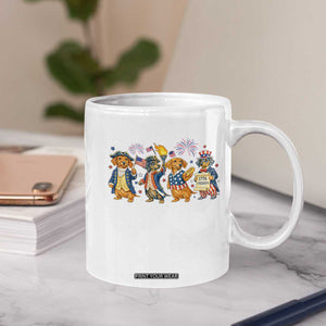 Patriotic Wiener Dog 250th Anniversary Coffee Mug Dachshund Lover Gift TS12 Print Your Wear