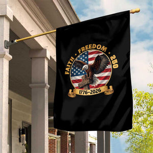 250 Years Faith And Freedom Garden Flag Patriotic Eagle Cross American Pride Gift TS12 Print Your Wear