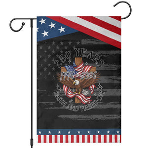 250 Years Faith And Freedom Garden Flag Patriotic Christian Eagle TS12 Distressed Black Blue Print Your Wear