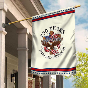250 Years Faith And Freedom Patriotic Handheld Flag Patriotic Christian Eagle TS12