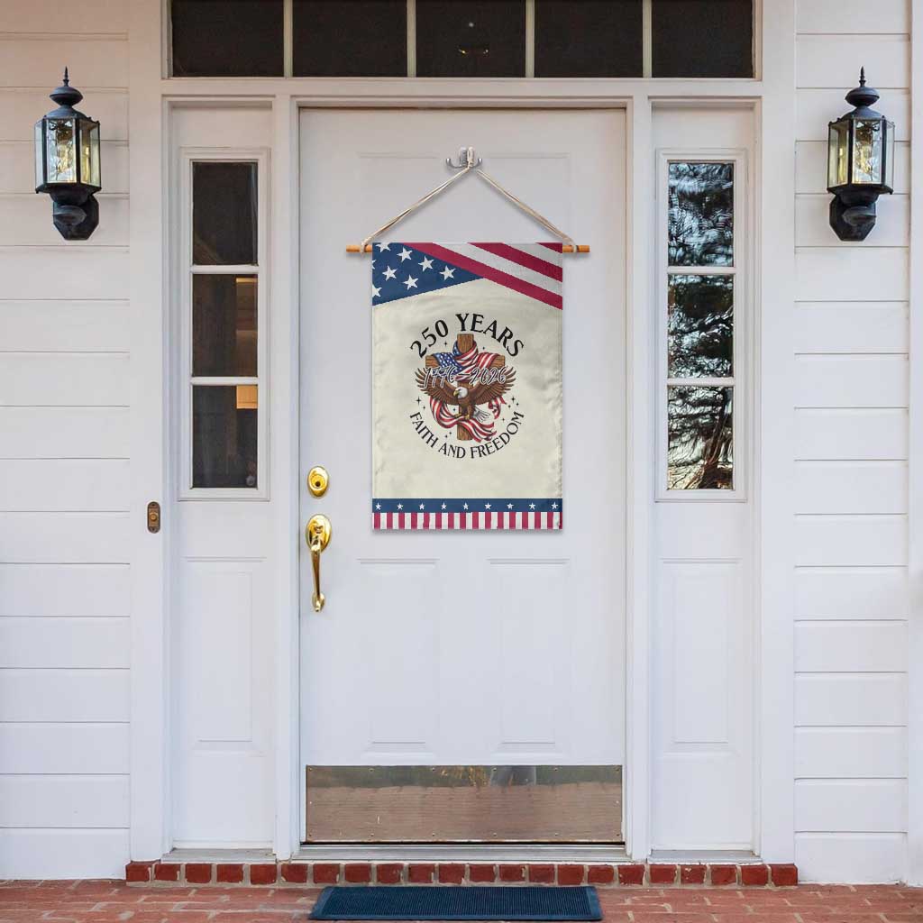 250 Years Faith And Freedom Patriotic Handheld Flag Patriotic Christian Eagle TS12