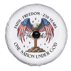 Patriotic Eagle Cross One Nation Under God Spare Tire Cover 250th Anniversary TS12 Print Your Wear