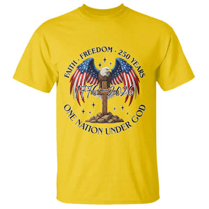 Patriotic Eagle Cross One Nation Under God T Shirt 250th Anniversary TS12 Daisy Print Your Wear