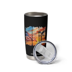 Faith And Freedom Christian American Flag Eagle Tumbler Cup American Faith Pride TS12 Print Your Wear