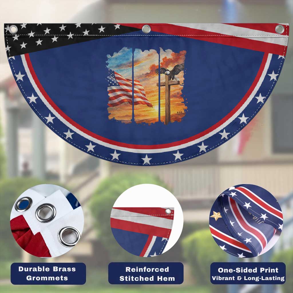 Faith And Freedom Christian American Flag Eagle Patriotic Fan Flag American Faith Pride TS12 Print Your Wear