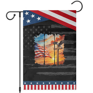 Faith And Freedom Christian American Flag Eagle Garden Flag American Faith Pride TS12 Distressed Black Blue Print Your Wear