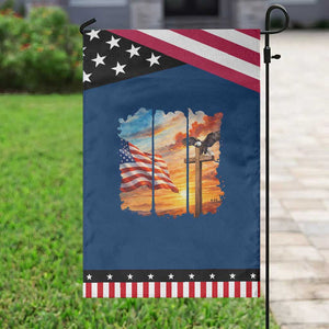 Faith And Freedom Christian American Flag Eagle Garden Flag American Faith Pride TS12 Classic Blue Black Print Your Wear