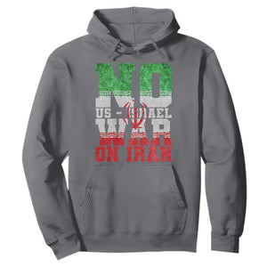 No Us Israel War On Iran Hoodie Anti War Political Protest Statement TS12 Charcoal Print Your Wear