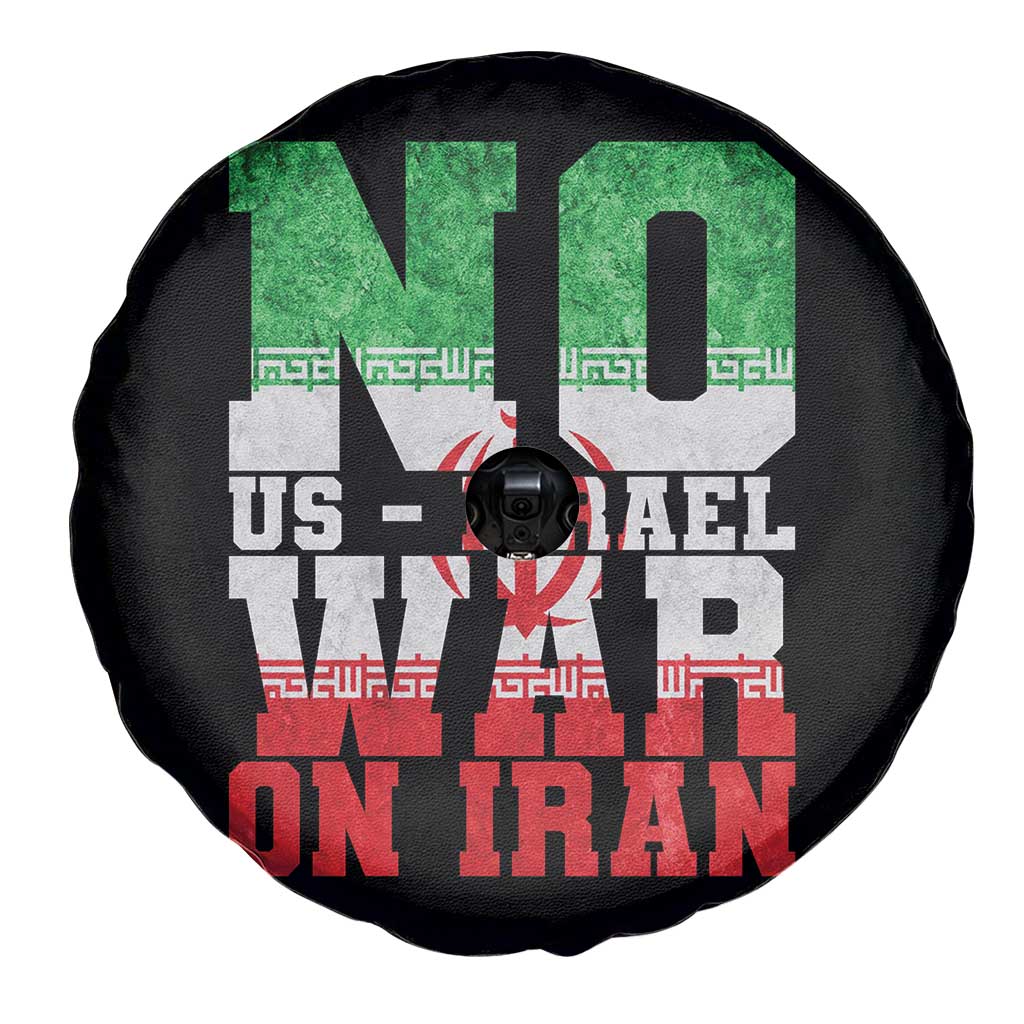No Us Israel War On Iran Spare Tire Cover Anti War Political Protest Statement TS12 Print Your Wear