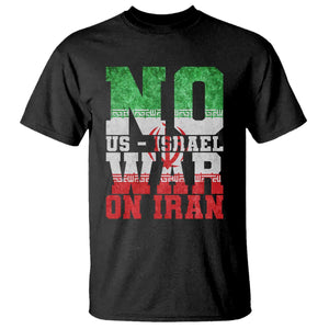 No Us Israel War On Iran T Shirt Anti War Political Protest Statement TS12 Black Print Your Wear