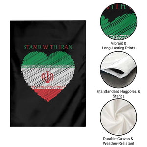 Stand With Iran Garden Flag Anti War Political Protest Statement TS12 Print Your Wear