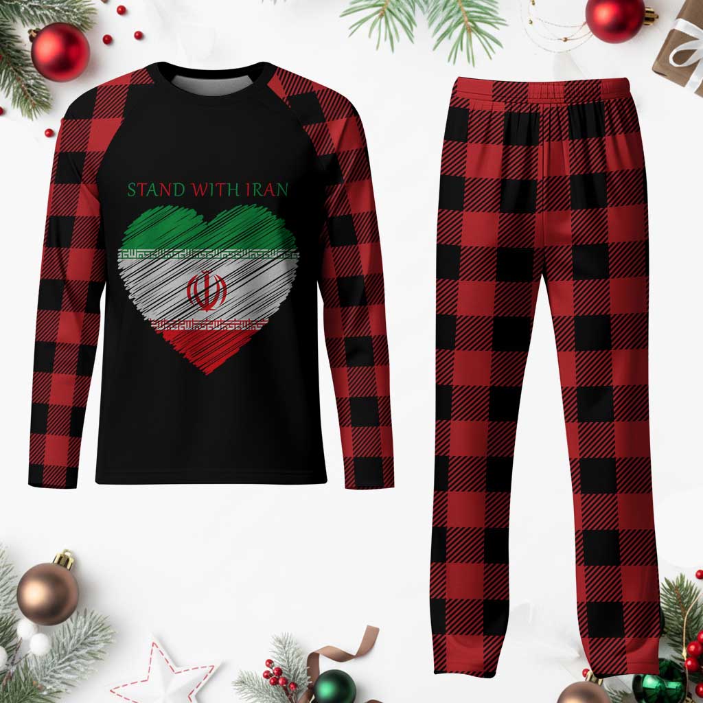 Stand With Iran Plaid Pajama Set Anti War Political Protest Statement TS12 Buffalo Plaid Print Your Wear