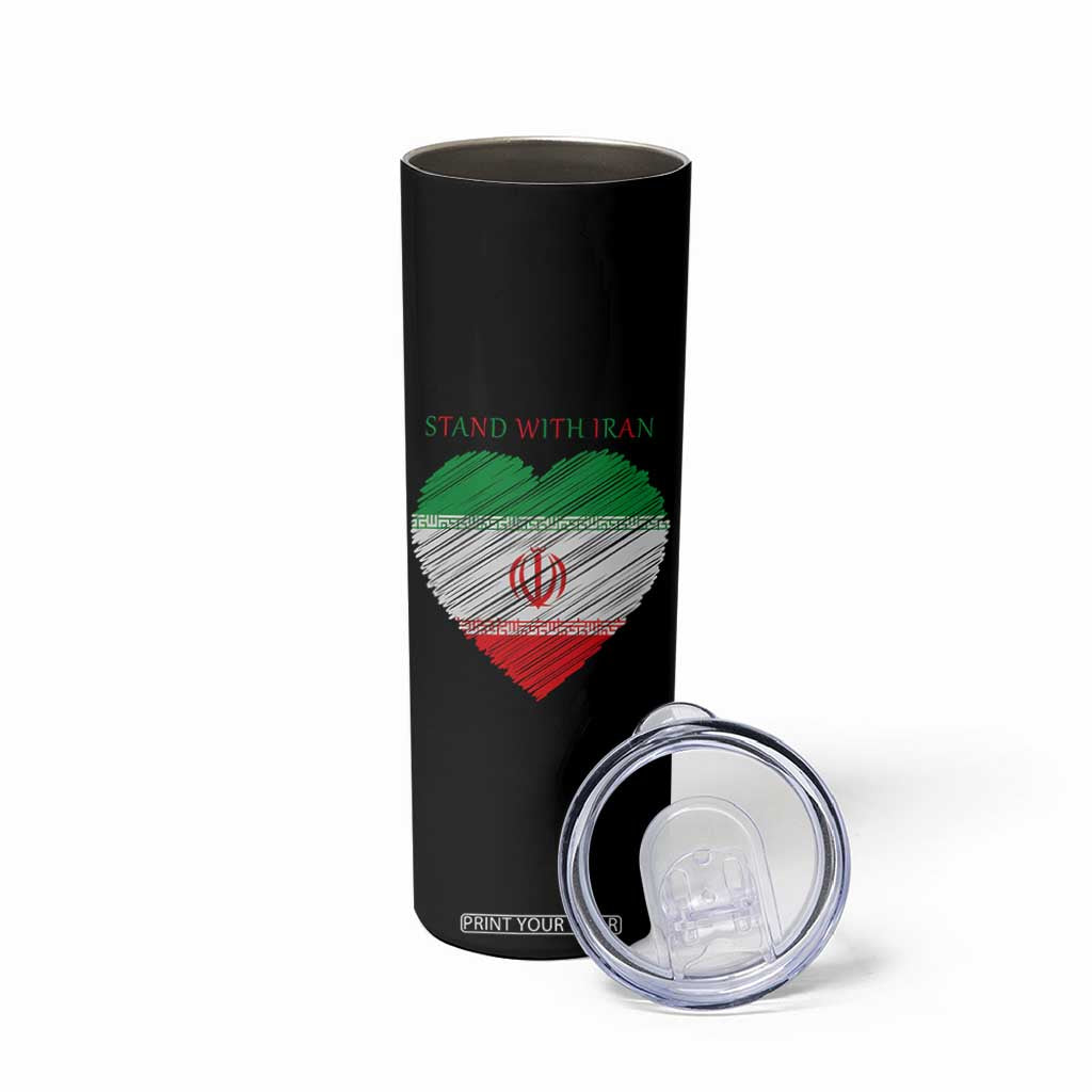 Stand With Iran Skinny Tumbler Anti War Political Protest Statement TS12 Print Your Wear