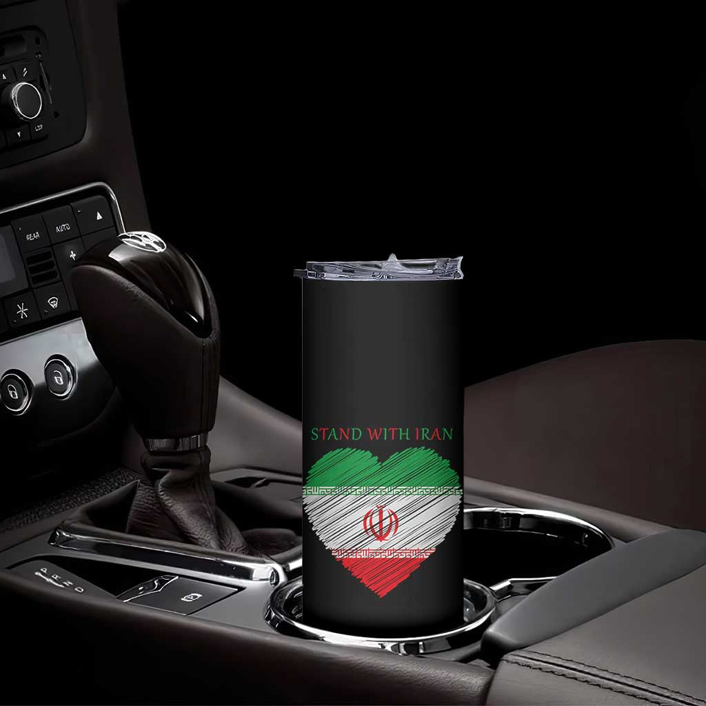 Stand With Iran Skinny Tumbler Anti War Political Protest Statement TS12 Print Your Wear