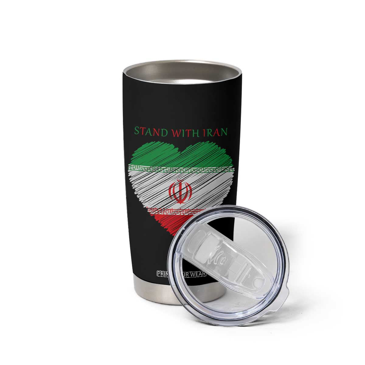 Stand With Iran Tumbler Cup Anti War Political Protest Statement TS12 Print Your Wear