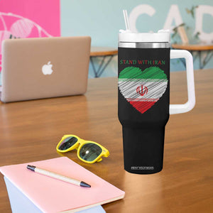 Stand With Iran Tumbler With Handle Anti War Political Protest Statement TS12 Print Your Wear
