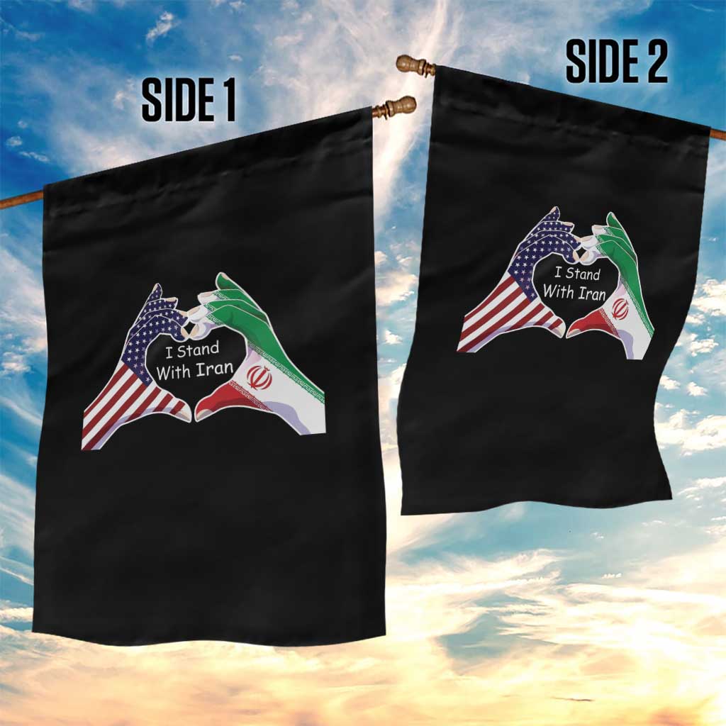 I Stand With Iran Garden Flag Support Iranian People For Peace TS12 Print Your Wear
