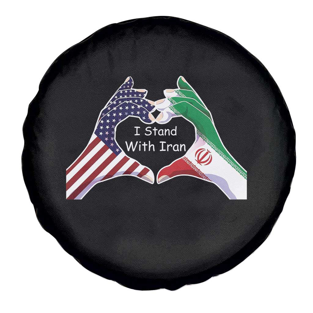 I Stand With Iran Spare Tire Cover Support Iranian People For Peace TS12 Print Your Wear