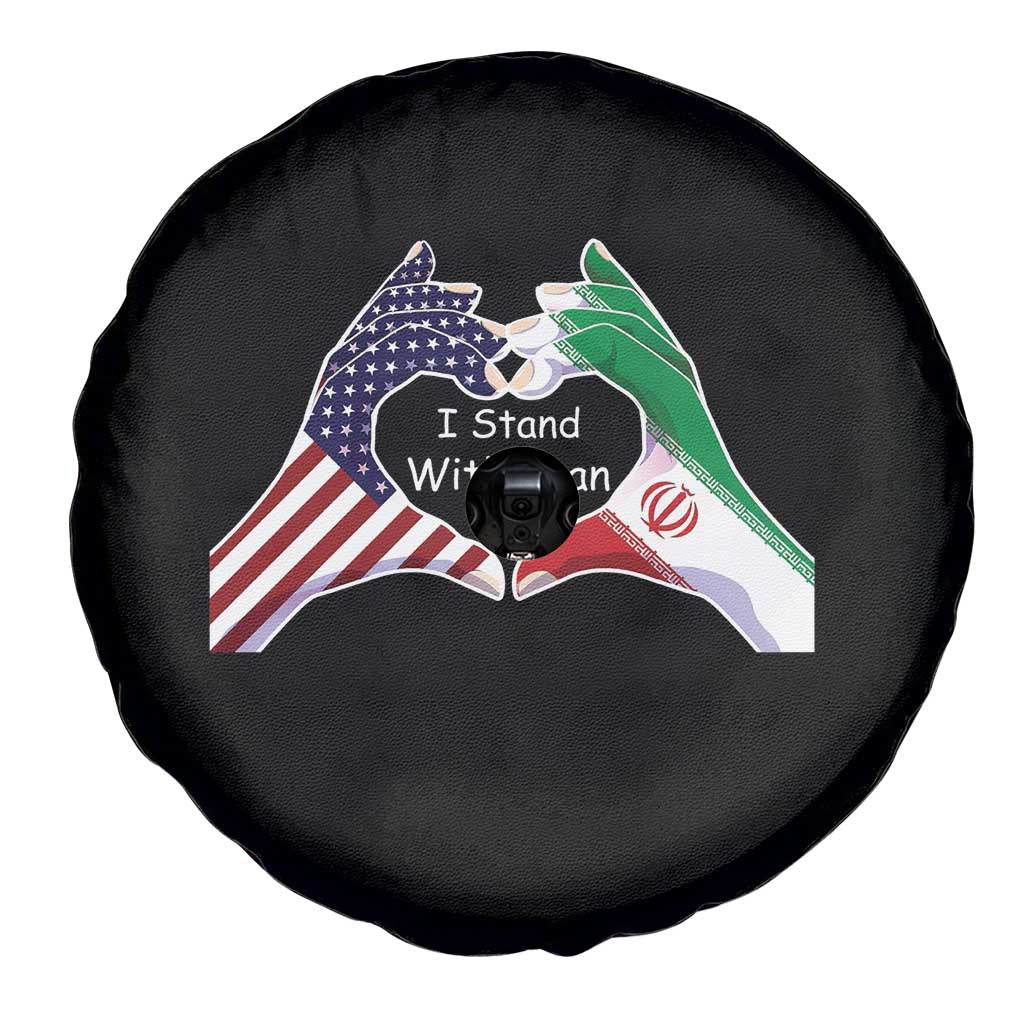 I Stand With Iran Spare Tire Cover Support Iranian People For Peace TS12 Print Your Wear