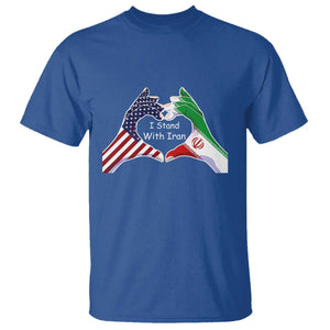 I Stand With Iran T Shirt Support Iranian People For Peace TS12 Royal Blue Print Your Wear
