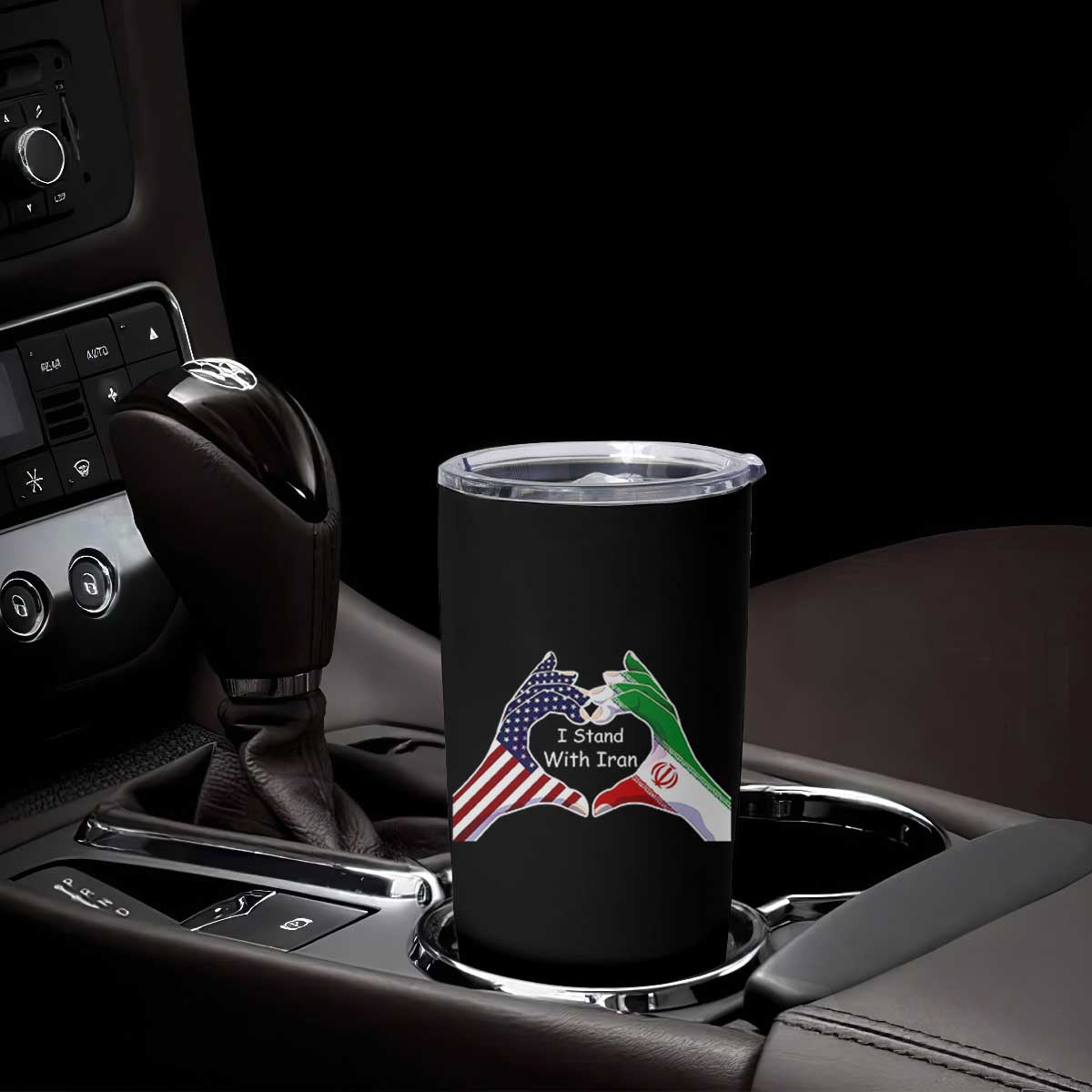 I Stand With Iran Tumbler Cup Support Iranian People For Peace TS12 Print Your Wear