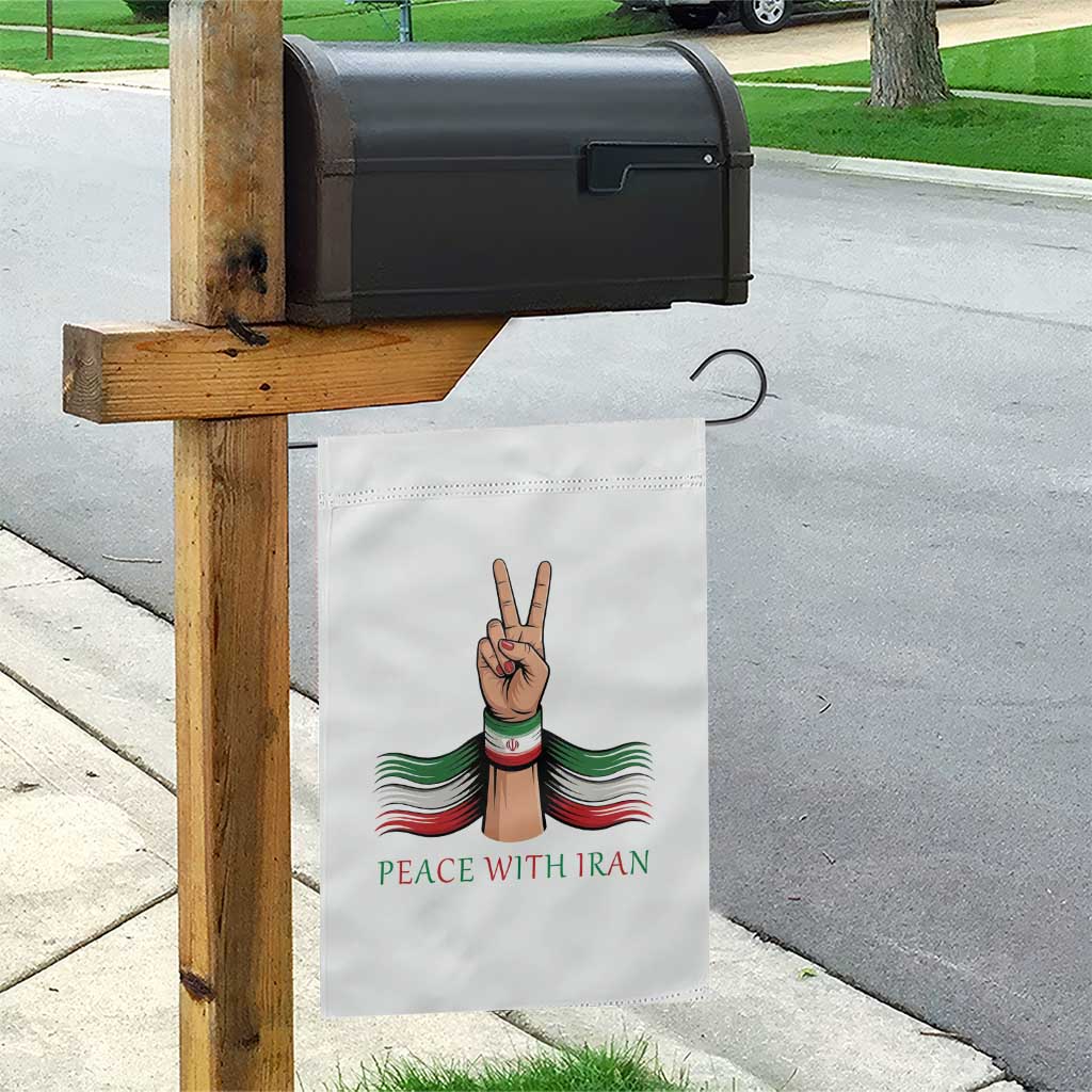 Peace With Iran Garden Flag Support Iranian People For Peace TS12 Print Your Wear