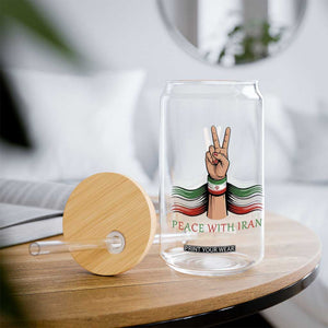 Peace With Iran Glass Can Support Iranian People For Peace TS12 Print Your Wear