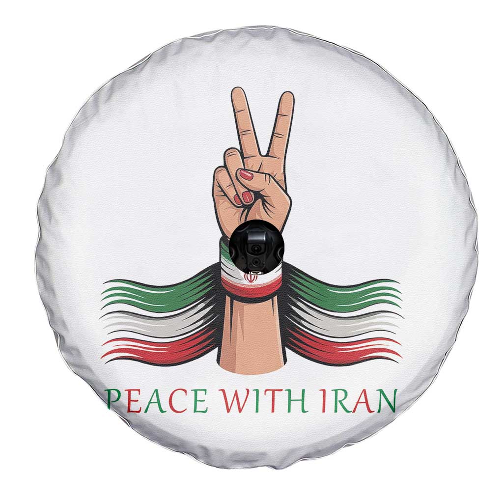 Peace With Iran Spare Tire Cover Support Iranian People For Peace TS12 Print Your Wear