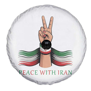 Peace With Iran Spare Tire Cover Support Iranian People For Peace TS12 Print Your Wear