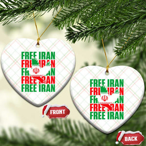 Freedom Dove Flag Ceramic Ornament Peaceful Iran Support TS12 Print Your Wear