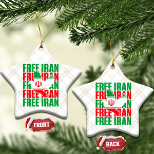 Freedom Dove Flag Ceramic Ornament Peaceful Iran Support TS12 Print Your Wear