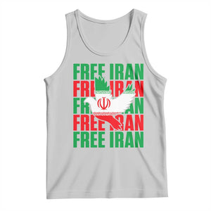 Freedom Dove Flag Tank Top Peaceful Iran Support TS12 Ash Print Your Wear