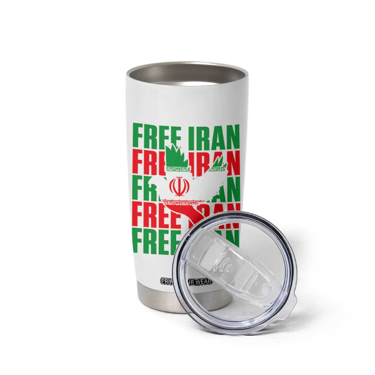 Freedom Dove Flag Tumbler Cup Peaceful Iran Support TS12 Print Your Wear