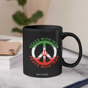 Peace With Iran Coffee Mug Not War In Middle East TS12 Print Your Wear